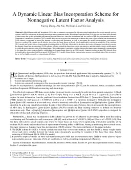 A Dynamic Linear Bias Incorporation Scheme for Nonnegative Latent Factor
  Analysis
