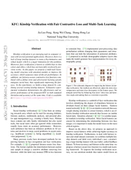 KFC: Kinship Verification with Fair Contrastive Loss and Multi-Task
  Learning