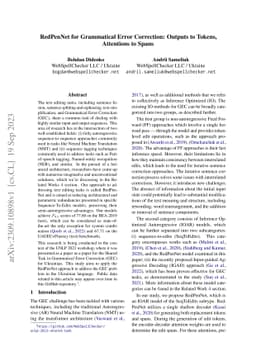 RedPenNet for Grammatical Error Correction: Outputs to Tokens,
  Attentions to Spans
