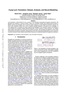 K-pop Lyric Translation: Dataset, Analysis, and Neural-Modelling