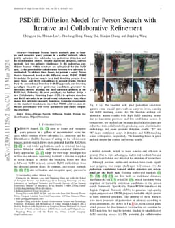 PSDiff: Diffusion Model for Person Search with Iterative and Collaborative Refinement