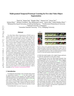 Multi-grained Temporal Prototype Learning for Few-shot Video Object
  Segmentation