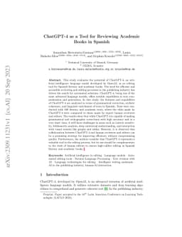 ChatGPT-4 as a Tool for Reviewing Academic Books in Spanish