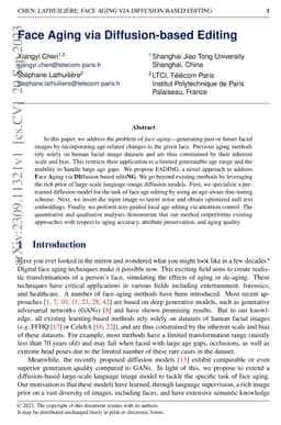 Face Aging via Diffusion-based Editing