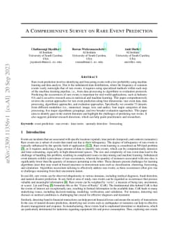 A Comprehensive Survey on Rare Event Prediction