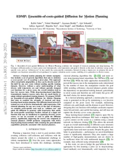 EDMP: Ensemble-of-costs-guided Diffusion for Motion Planning