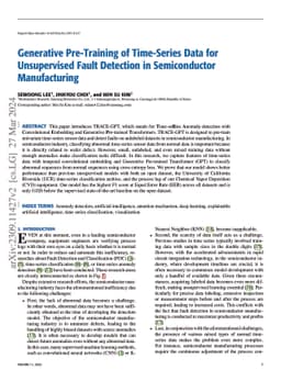 Generative Pre-Training of Time-Series Data for Unsupervised Fault
  Detection in Semiconductor Manufacturing