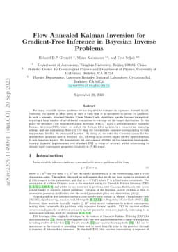 Flow Annealed Kalman Inversion for Gradient-Free Inference in Bayesian
  Inverse Problems