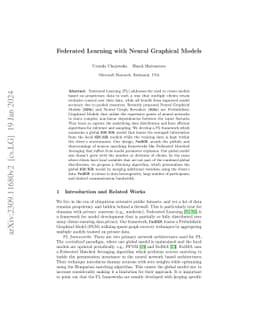 Federated Learning with Neural Graphical Models