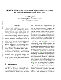 2DDATA: 2D Detection Annotations Transmittable Aggregation for Semantic
  Segmentation on Point Cloud
