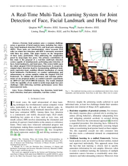 A Real-Time Multi-Task Learning System for Joint Detection of Face,
  Facial Landmark and Head Pose