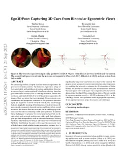 Ego3DPose: Capturing 3D Cues from Binocular Egocentric Views