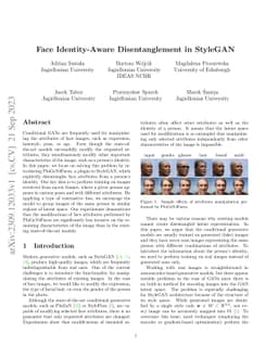 Face Identity-Aware Disentanglement in StyleGAN