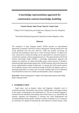A knowledge representation approach for construction contract knowledge
  modeling