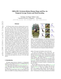 ORTexME: Occlusion-Robust Human Shape and Pose via Temporal Average
  Texture and Mesh Encoding