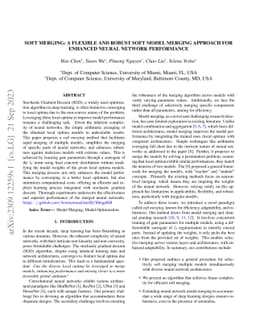 Soft Merging: A Flexible and Robust Soft Model Merging Approach for
  Enhanced Neural Network Performance