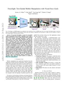 ForceSight: Text-Guided Mobile Manipulation with Visual-Force Goals