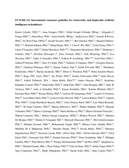 FUTURE-AI: International consensus guideline for trustworthy and
  deployable artificial intelligence in healthcare