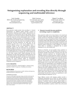 Antagonising explanation and revealing bias directly through sequencing
  and multimodal inference