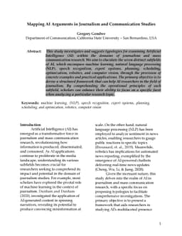 Mapping AI Arguments in Journalism Studies