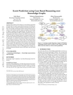 Event Prediction using Case-Based Reasoning over Knowledge Graphs