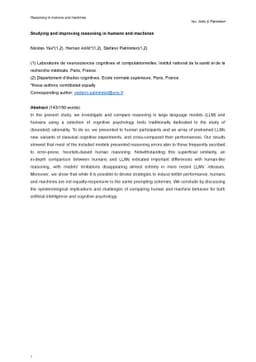 Studying and improving reasoning in humans and machines