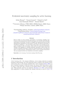Evidential uncertainty sampling for active learning