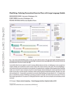 PlanFitting: Tailoring Personalized Exercise Plans with Large Language
  Models