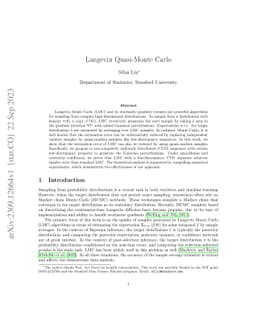 Langevin Quasi-Monte Carlo
