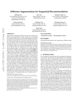 Diffusion Augmentation for Sequential Recommendation