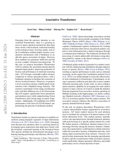 Associative Transformer