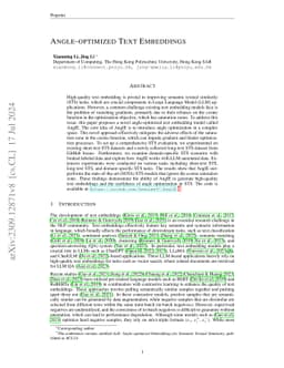 AnglE-optimized Text Embeddings