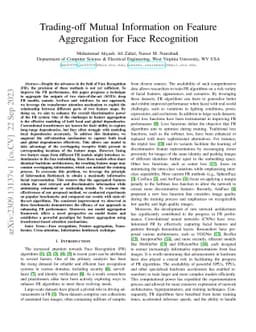 Trading-off Mutual Information on Feature Aggregation for Face
  Recognition