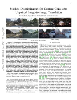 Masked Discriminators for Content-Consistent Unpaired Image-to-Image
  Translation