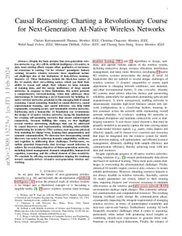 Causal Reasoning: Charting a Revolutionary Course for Next-Generation
  AI-Native Wireless Networks