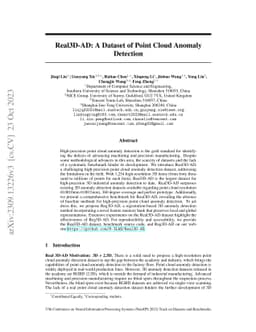 Real3D-AD: A Dataset of Point Cloud Anomaly Detection