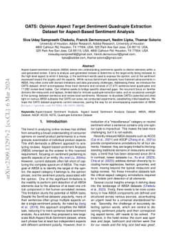 OATS: Opinion Aspect Target Sentiment Quadruple Extraction Dataset for
  Aspect-Based Sentiment Analysis