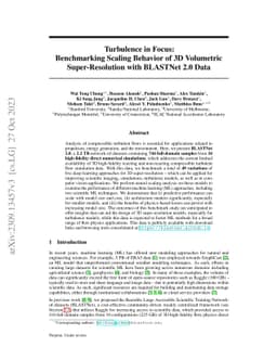 Turbulence in Focus: Benchmarking Scaling Behavior of 3D Volumetric
  Super-Resolution with BLASTNet 2.0 Data