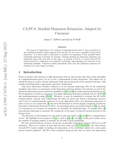 CA-PCA: Manifold Dimension Estimation, Adapted for Curvature