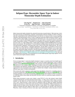 InSpaceType: Reconsider Space Type in Indoor Monocular Depth Estimation