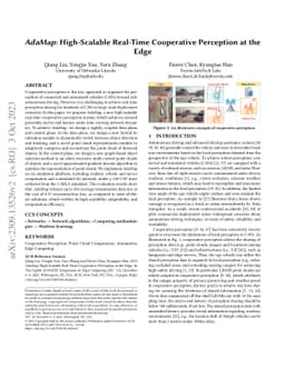 AdaMap: High-Scalable Real-Time Cooperative Perception at the Edge