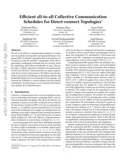 Efficient All-to-All Collective Communication Schedules for
  Direct-Connect Topologies