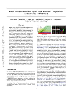 Robust 6DoF Pose Estimation Against Depth Noise and a Comprehensive
  Evaluation on a Mobile Dataset