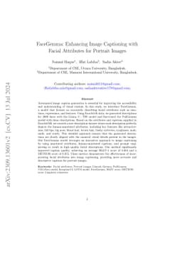 FaceGemma: Enhancing Image Captioning with Facial Attributes for
  Portrait Images