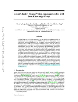 GraphAdapter: Tuning Vision-Language Models With Dual Knowledge Graph