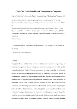Crack-Net: Prediction of Crack Propagation in Composites