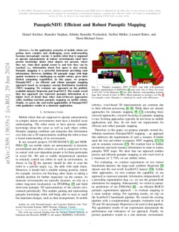 PanopticNDT: Efficient and Robust Panoptic Mapping