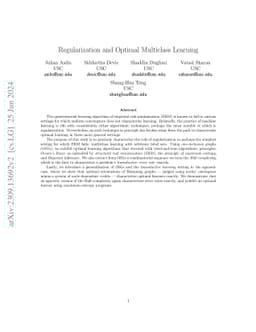 Regularization and Optimal Multiclass Learning