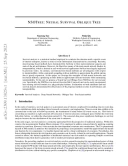 NSOTree: Neural Survival Oblique Tree