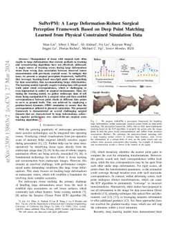 SuPerPM: A Large Deformation-Robust Surgical Perception Framework Based
  on Deep Point Matching Learned from Physical Constrained Simulation Data